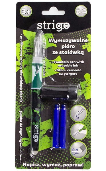 Gumovací pero na bombičky Strigo tmavě zelené 948986