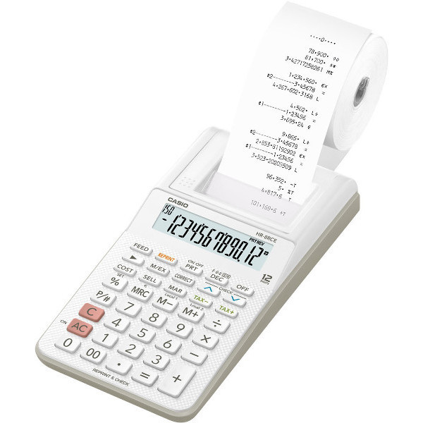 Kalkulačka Casio HR-8 RCE bílá 159454