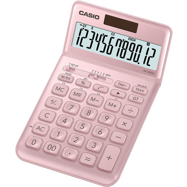 Kalkulačka Casio JW-200SC růžová 159544