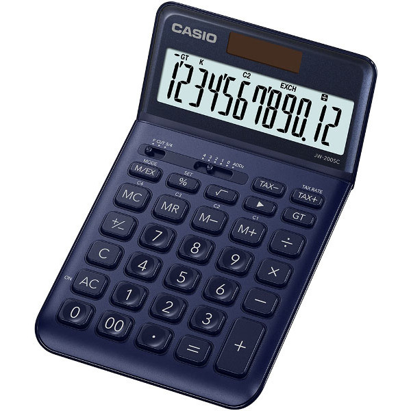 Kalkulačka Casio JW-200SC tmavě modrá 159542