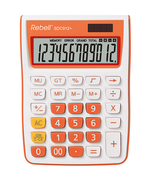 Kalkulačka Rebell SDC912 Plus oranžová 159334