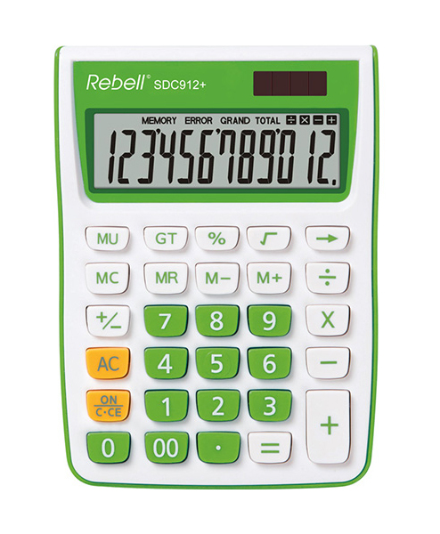 Kalkulačka Rebell SDC912 Plus zelená 159336