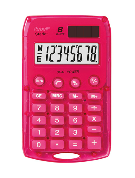 Kalkulačka Rebell Starlet růžová 159322