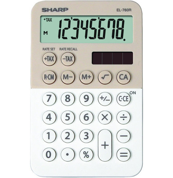 Kalkulačka Sharp EL-760 béžová 159556