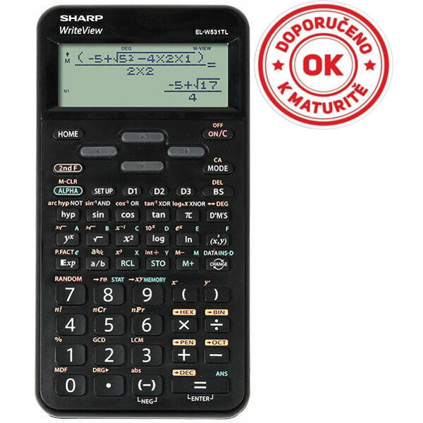 Kalkulačka Sharp ELW531TLBK černá 941817