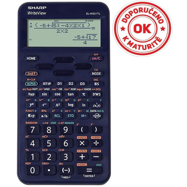 Kalkulačka Sharp ELW531TLBL modrá 941818