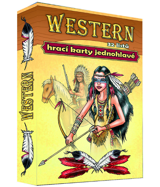 Karty na mariáš jednohlavé Western 934066