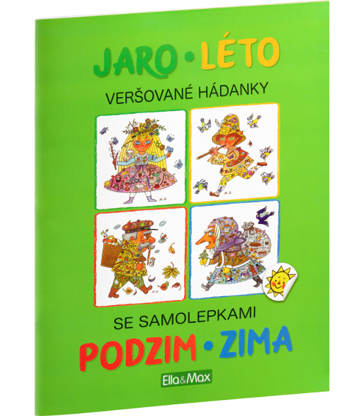 Kniha samolepek a hádanek Jaro, léto, podzim, zima 944201