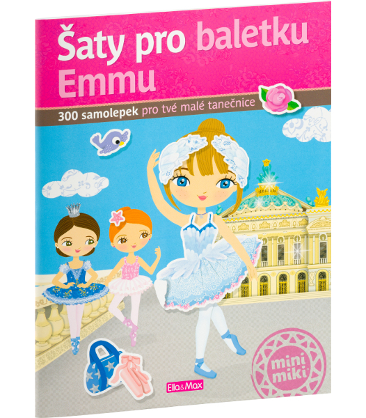 Kniha samolepek Šaty pro baletku Emmu 944209