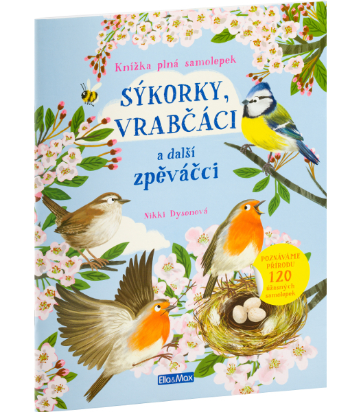Kniha samolepek Sýkorky, vrabčáci a další zpěváčci 944206