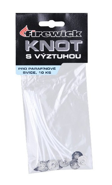 Knot bavlněný kulatý s plíškem 10ks 952949