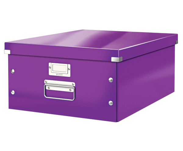 Krabice archivační CLICK-N-STORE A3 fialová 129412
