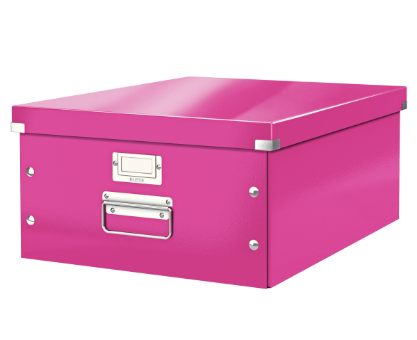 Krabice archivační CLICK-N-STORE A3 růžová 129410