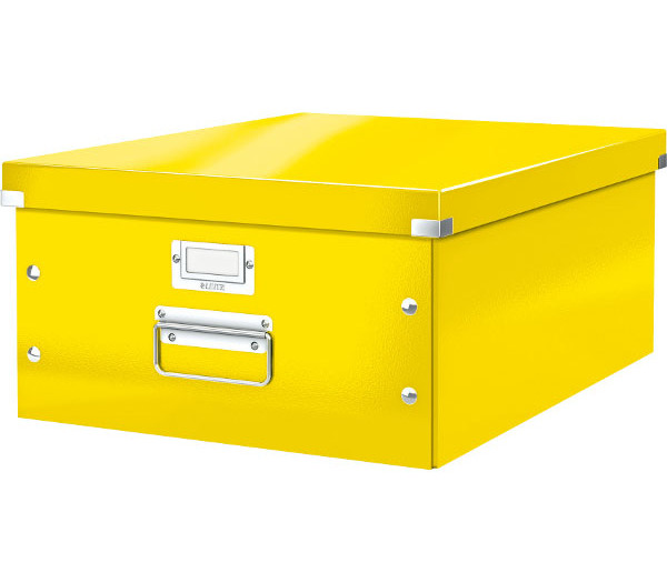 Krabice archivační CLICK-N-STORE A3 žlutá 129670