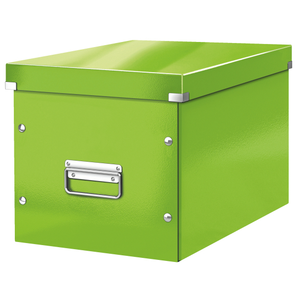 Krabice archivační CLICK-N-STORE čtvercová A4 zelená 129600