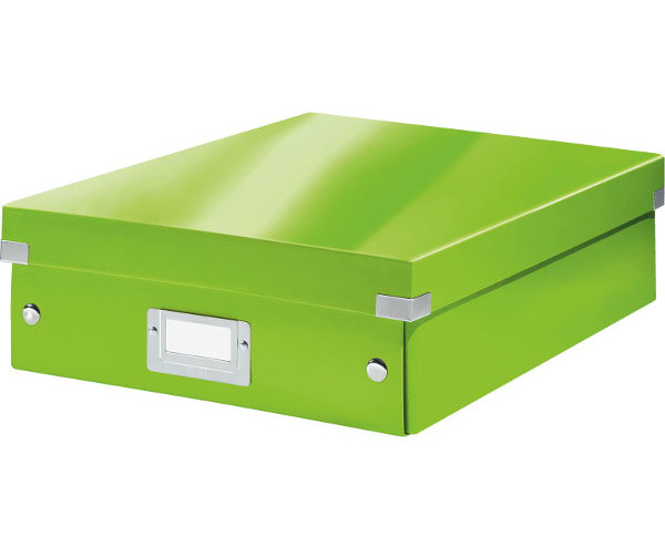 Krabice organizační CLICK-N-STORE A4 zelená 129644