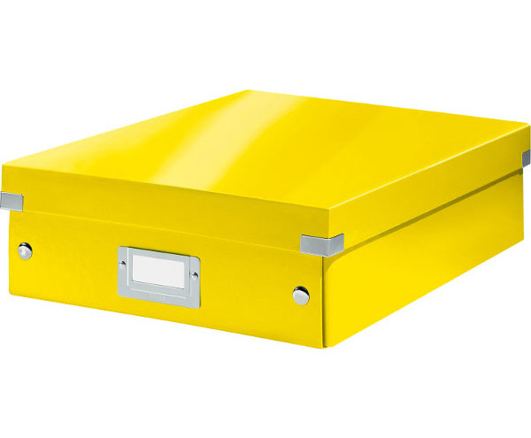 Krabice organizační CLICK-N-STORE A4 žlutá 129645