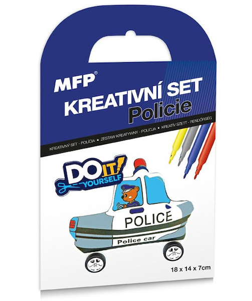 Kreativní sada Policie nafukovací auto 952154