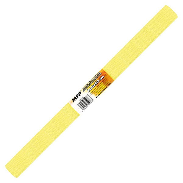 Krepový papír Neon žlutý 950107