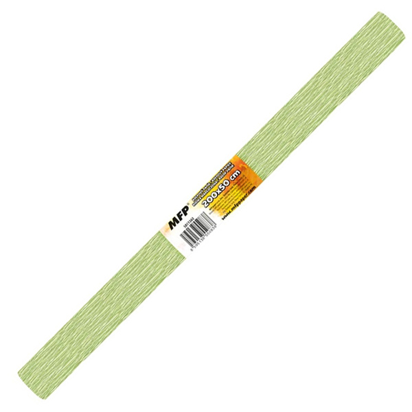 Krepový papír perleťový zelený 950104