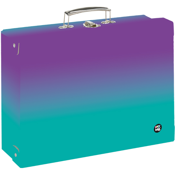 Kufřík dětský hranatý Oxy Go Ombre Purple blue 313365