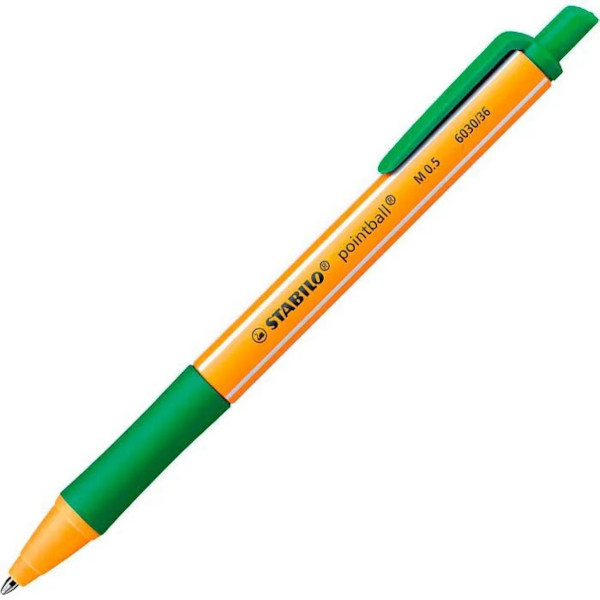 Kuličkové pero Stabilo Pointball zelená 198307