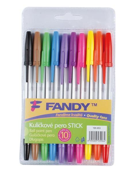 Kuličkové pero Stick 10 barev 195053