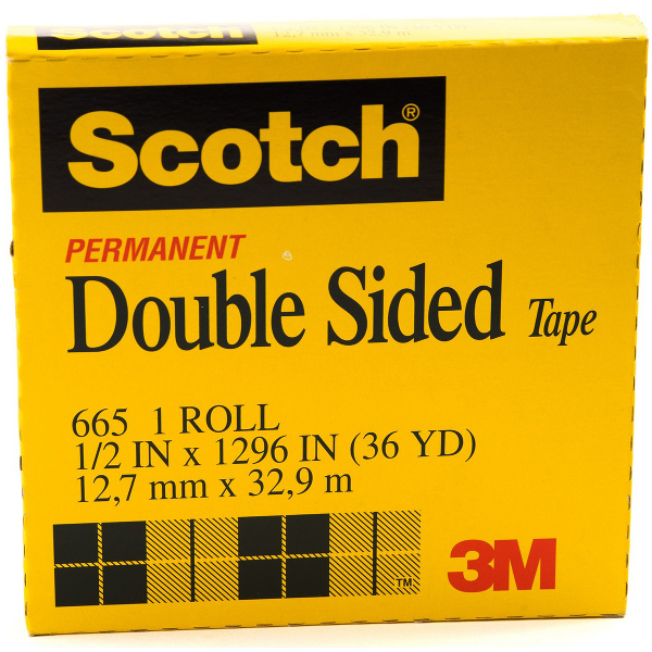 Lepicí páska SCOTCH 665 12mm 33m oboustranná 179334
