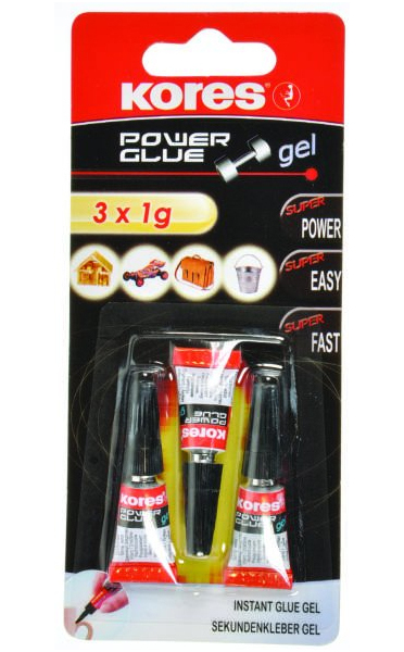Lepidlo vteřinové Power Glue Gel 3x1g 401442