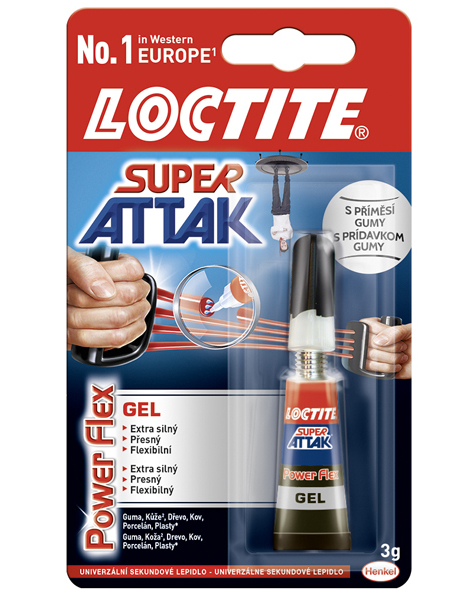 Loctite Lepidlo vteřinové SUPER ATTAK 3 g gelové 170238
