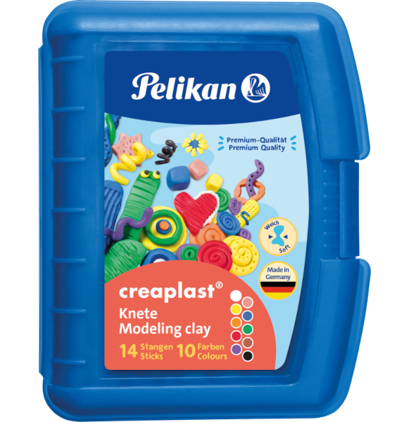 Modelína 10 barev v plastovém boxu Creaplast modrá 949730