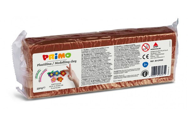 Modelína Primo 550g hnědá 950883