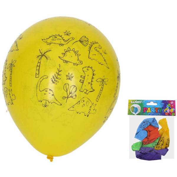 Nafukovací balónky Dinosauři 5ks 947232