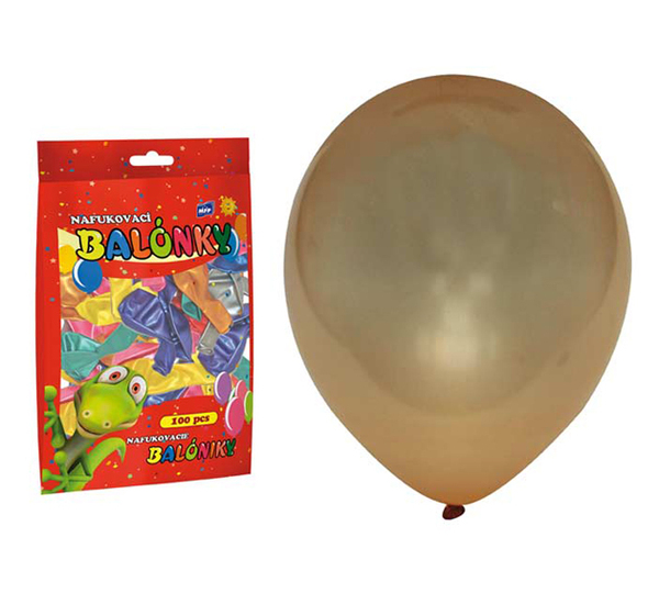 Nafukovací balónky Metal 23cm 100ks 956812