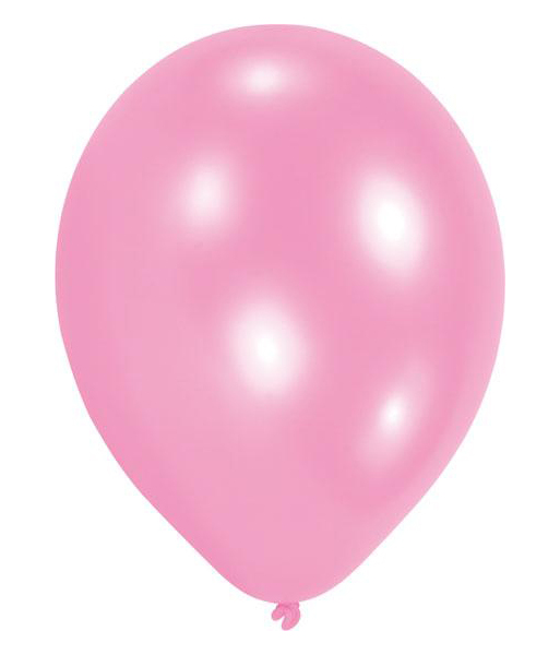 Nafukovací balónky růžové 25cm 100ks 930690