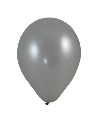 Nafukovací balónky stříbrné 25cm 100ks 933723