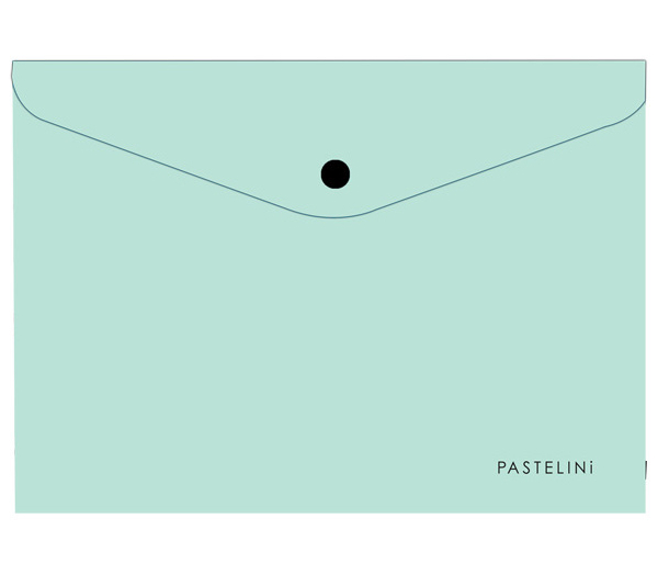 Obálka plastová s drukem A4 Pastelini zelená 402157