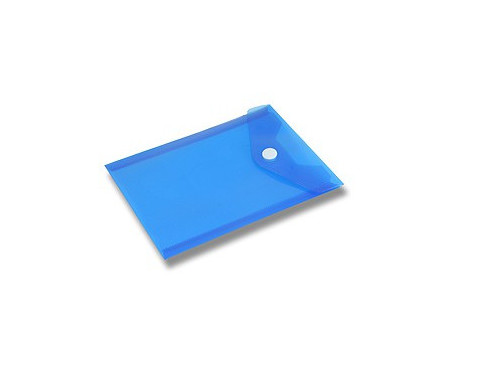 Obálka plastová s drukem A6 modrá 129108