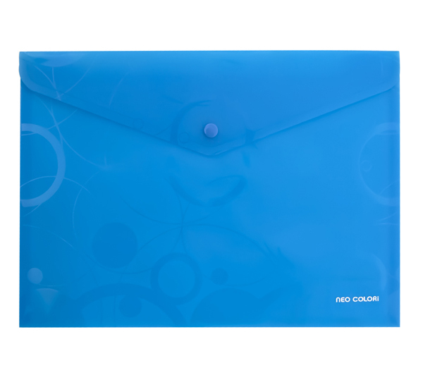Obálka plastová s drukem Neo Colori A4 modrá 129239