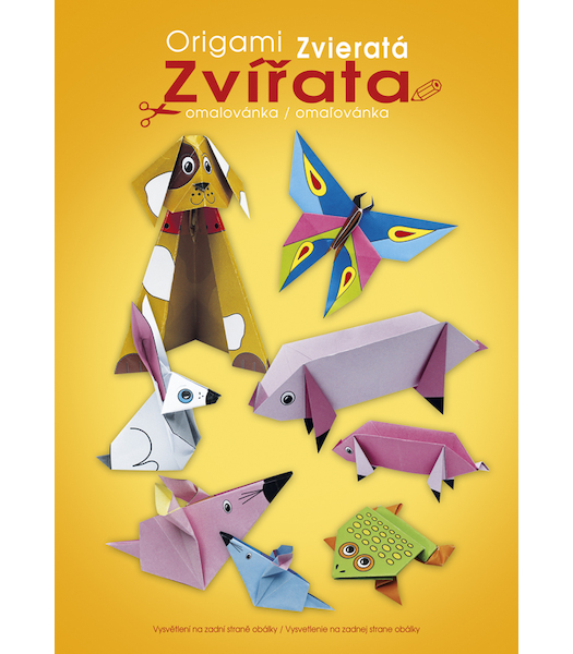 Omalovánka A4 s vystřihovánkami Origami zvířata 933837