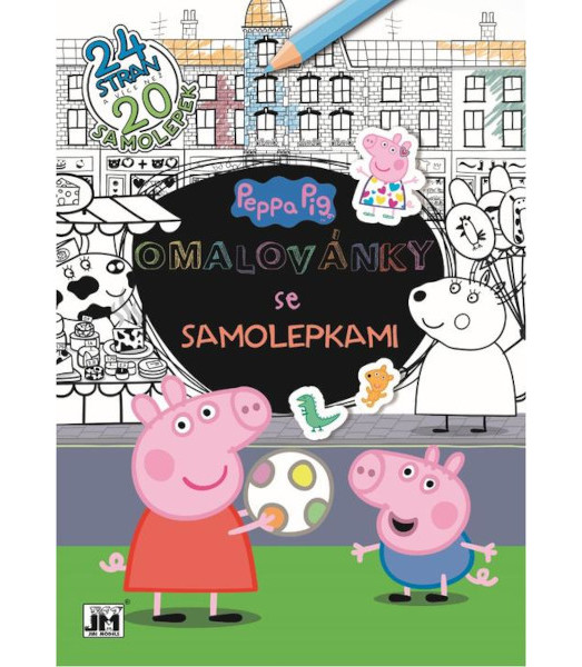 Omalovánky A4+ Peppa se samolepkami 953672