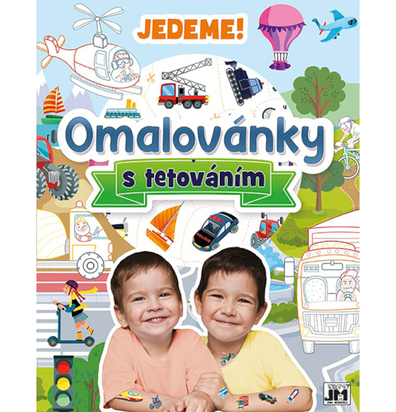 Omalovánky A4 s tetováním Jedeme 947668