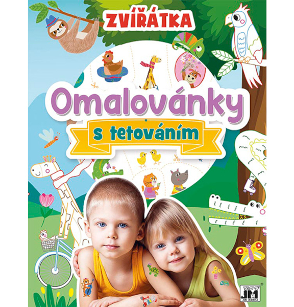 Omalovánky A4 s tetováním Zvířátka 947666