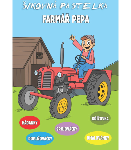 Omalovánky, křížovky, spojovačky Farmář Pepa 944379