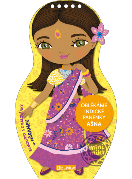 Omalovánky Oblékáme indické panenky Ašna 306442