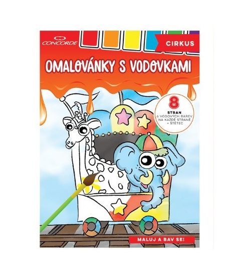 Omalovánky s vodovkami Cirkus 948590