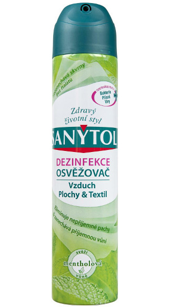 Osvěžovač vzduchu Sanytol mentol 300ml 310927