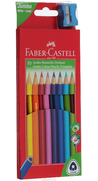 Faber Castell 1165 pastelky junior grip 10ks 300005
