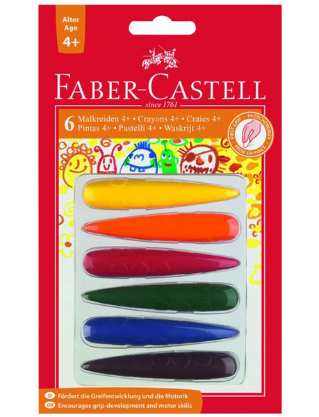 Faber Castell Pastelky plastové do dlaně 6ks 301357