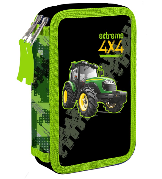 Penál dvoupatrový prázdný Traktor 313406